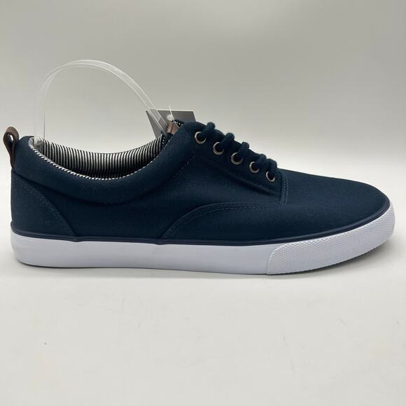 Goodfellow Co Brady Sneakers‎ Men 10 Blue Canvas Lace Up Casual Target Shoes New - Picture 3 of 9